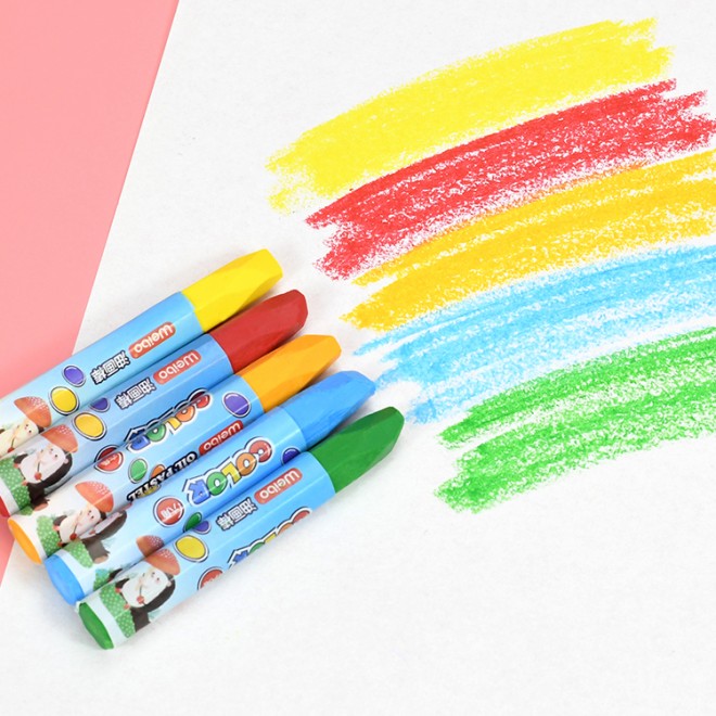 Top quality 18 colors hexagonal crayon vivid color artist oil pastel painting stick for kid painting