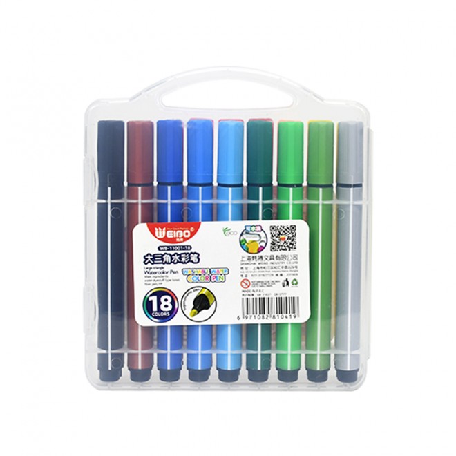 Manufacturer directly sells water-based tick pen color marker soft head watercolor pen color set