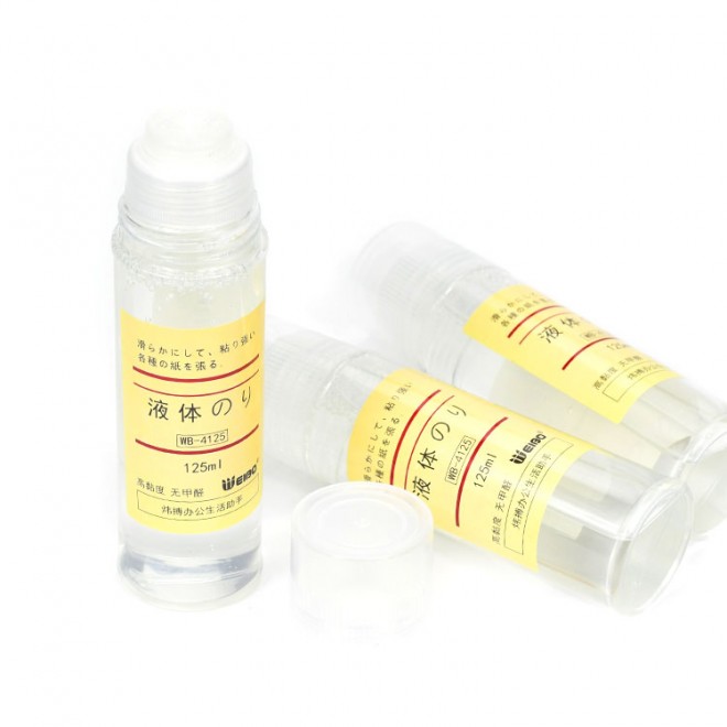 Weibo Ins Style Transparent Glue Office And School Use Origin Type Clean And Strong Non -Toxic 12Pcs PP Box Packing Liquid