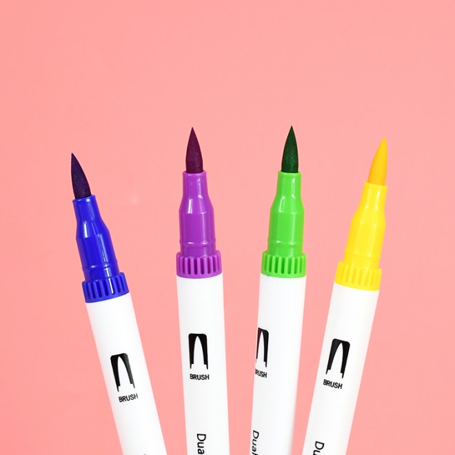 Custom logo top manufacturer 12 colors fluorescent highlighter marker pen set