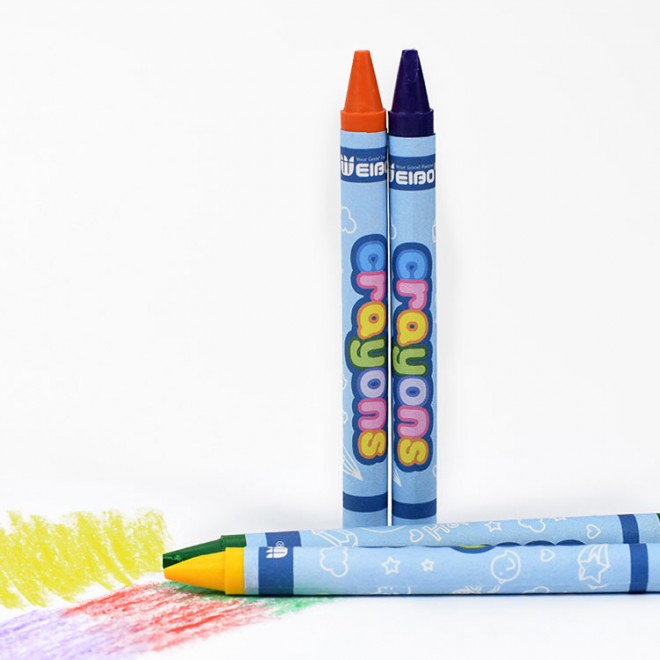 6 Colors Set Wax Crayon Kids Oil Painting Stick Oil Pastel Crayon Safety Non-toxic Easy to HoldFor Child Drawing