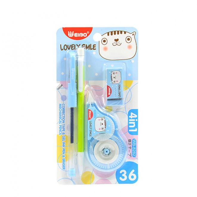 Gel pen Pencil eraser Correction Tape Erasable pencil set Weibo brand office supplies school stationery student kids can ODM OEM