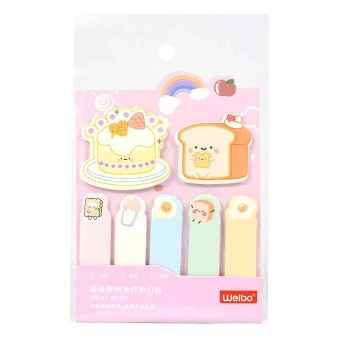 Brand WEIBO sticky note  Creativity colored  sticky N-time notes color sticker convenient label  Cute  note student stationery