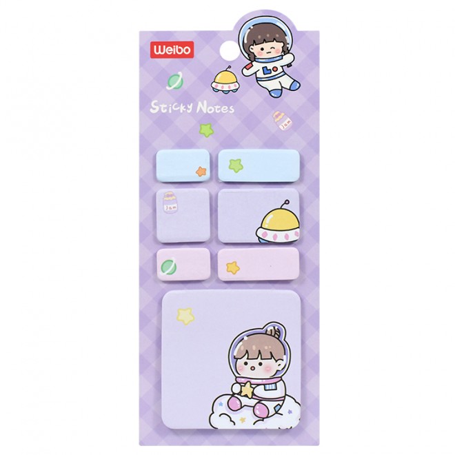 Brand WEIBO sticky note  Creativity colored  sticky N-time notes color sticker convenient label  Cute  note student stationery