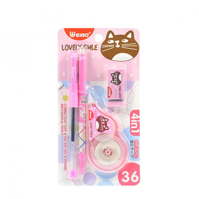 Gel pen Pencil eraser Correction Tape Erasable pencil set Weibo brand office supplies school stationery student kids can ODM OEM