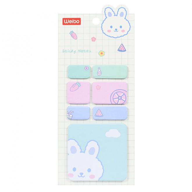 Brand WEIBO sticky note  Creativity colored  sticky N-time notes color sticker convenient label  Cute  note student stationery