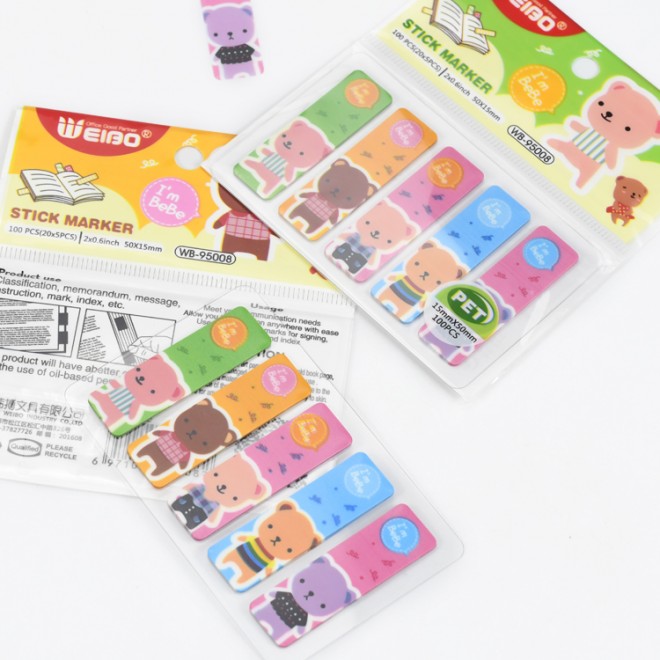 Brand WEIBO sticky note  Creativity colored  sticky N-time notes color sticker convenient label  Cute  note student stationery