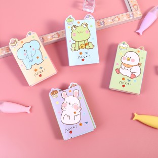 WEIBO wholesale Creativity colored student stationery Small animals pet pattern  sticker convenient label  Cute sticky notes