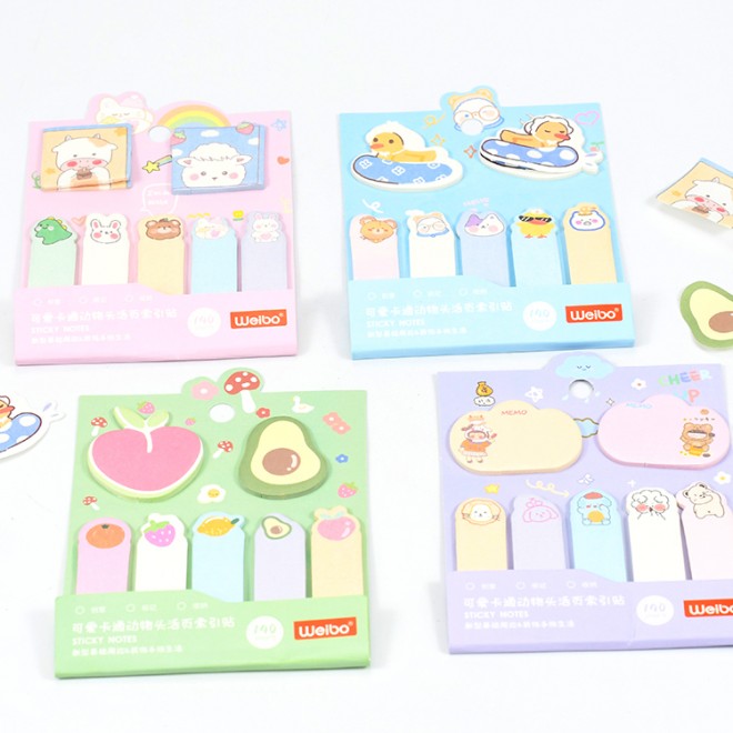 Creativity colorfulnotes color sticker convenient label Cute note accept custom design sticky note in stock student stationery