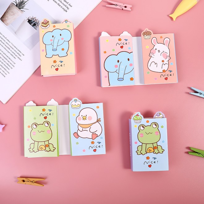 WEIBO wholesale Creativity colored student stationery Small animals pet pattern  sticker convenient label  Cute sticky notes