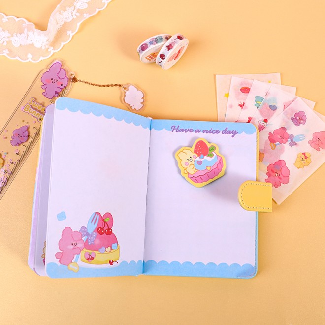 WEIBO  Student School Supplies Gift set Children Stationery Learning Set Birthday Gift Portable Gift Box