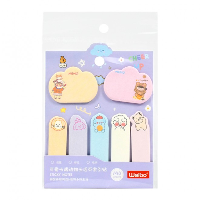 Brand WEIBO sticky note  Creativity colored  sticky N-time notes color sticker convenient label  Cute  note student stationery