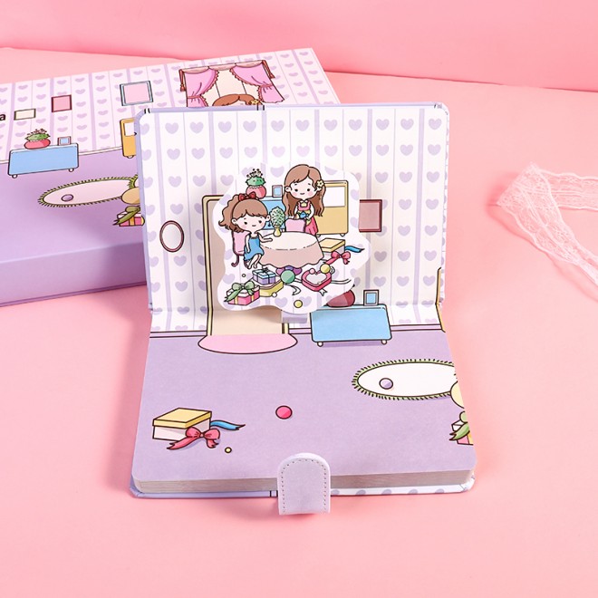 WEIBO  Student School Supplies Gift set Children Stationery Learning Set Birthday Gift Portable Gift Box Sweet afternoon tea sty