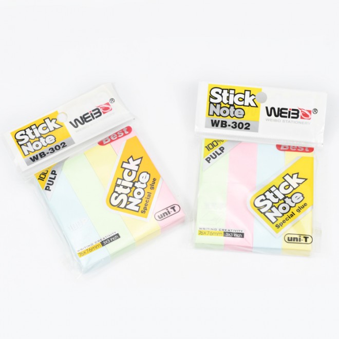 Simple and self-adhesive notice stickers, sticky notes, handy , convenient and fast colorful paper